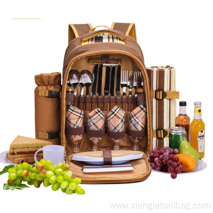 Luxury Picnic Backpack with Cooler Compartment